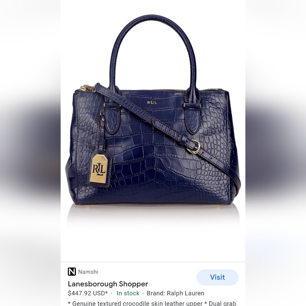 Ralph Lauren Lanesborough Shopper leather handbag